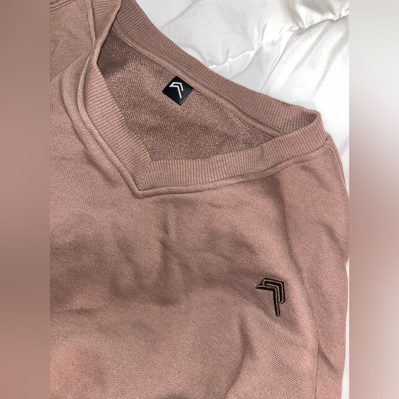 Brown Cropped Sweatshirt - Picture 2 of 4